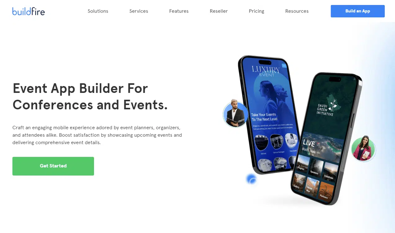 BuildFire homepage